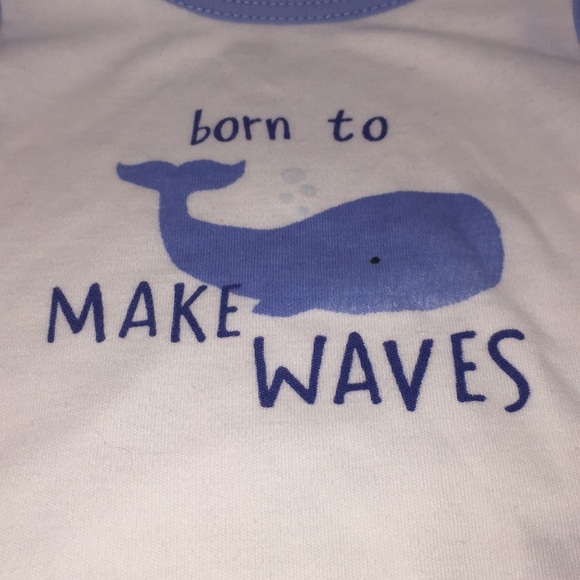 Kyle & Deena Infant Boys Summer Romper Outfit Size 0-3M Whale Theme - Picture 9 of 9
